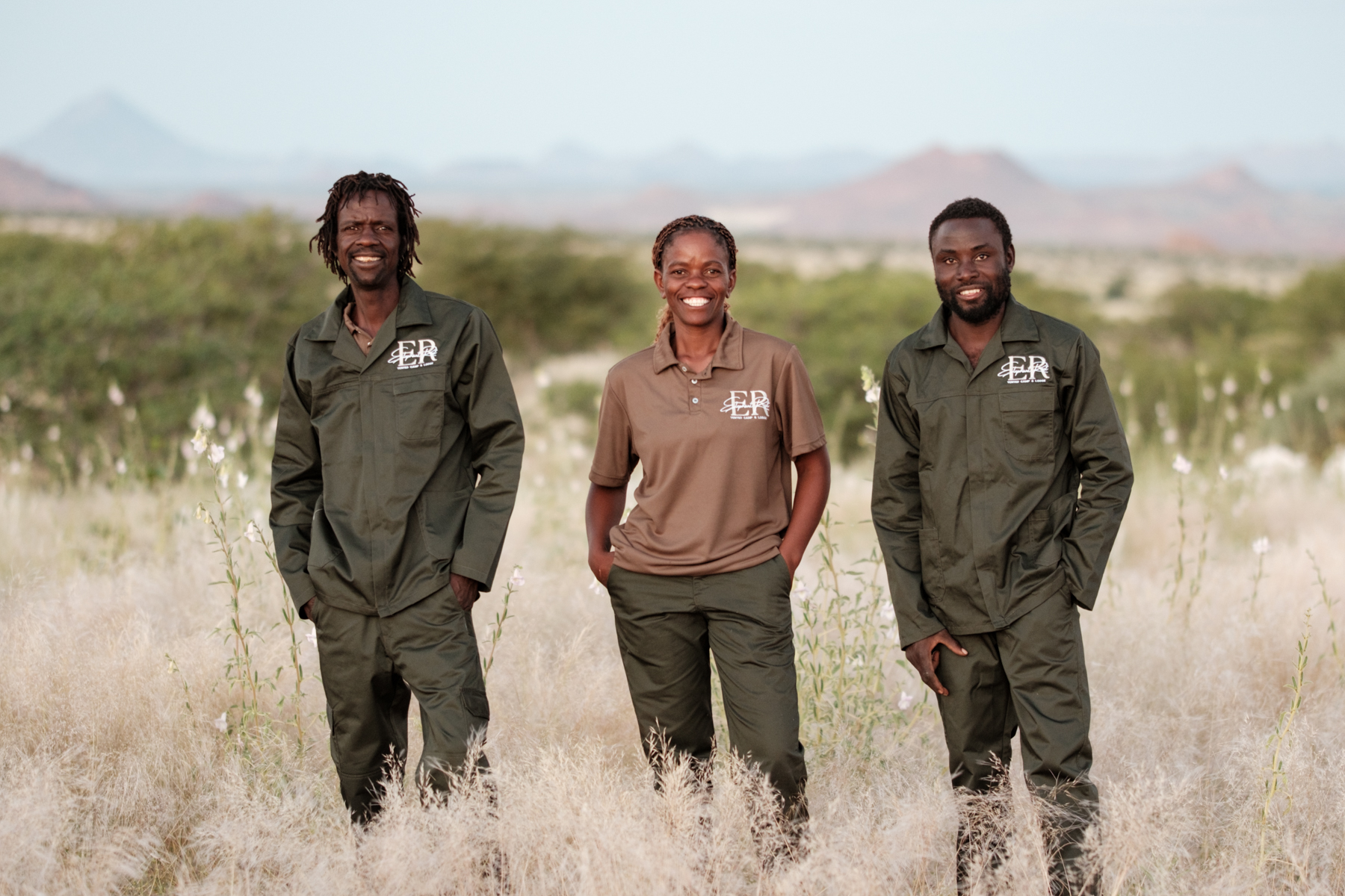 Elephant Rest Tented Camp team in Damaraland wilderness