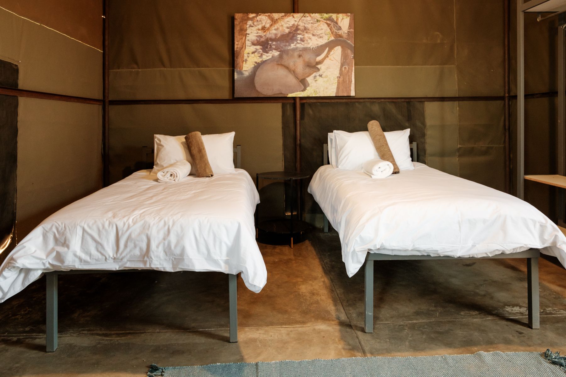 Tented self-catering accommodation at Elephant Rest Tented Camp Damaraland